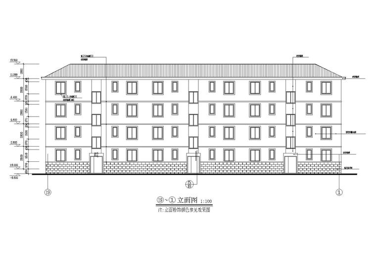 [山西]某部队宿舍楼建筑施工图