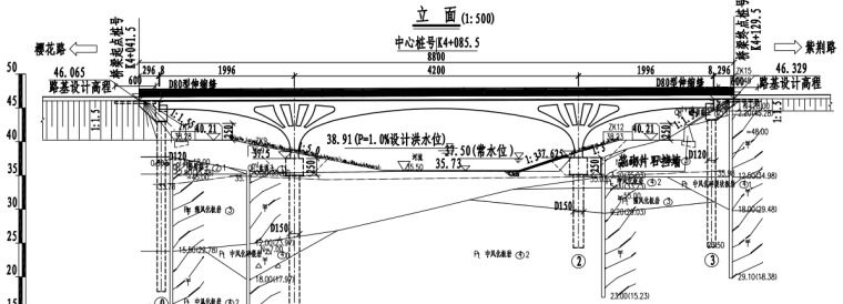 拱形变截面连续刚构桥梁图纸(pdf和cad)