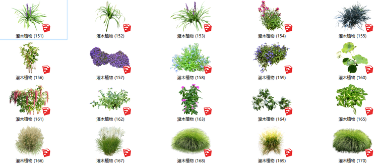 [分享]su景观植物组件模型资料下载