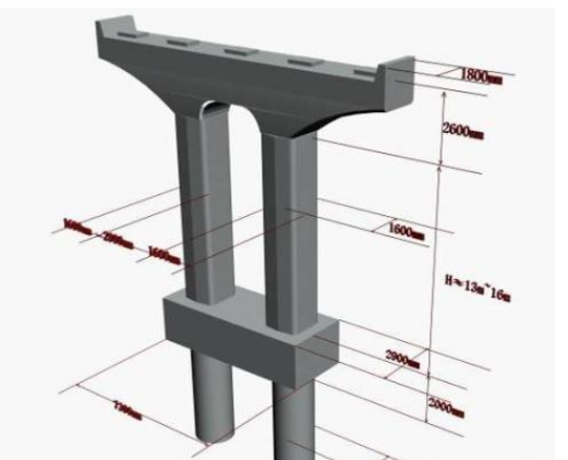答:这个还是看具体构造,桥梁施工图设计时,普通钢筋混凝土的盖梁一般