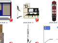 140套公园，道路指示牌SU模型 2