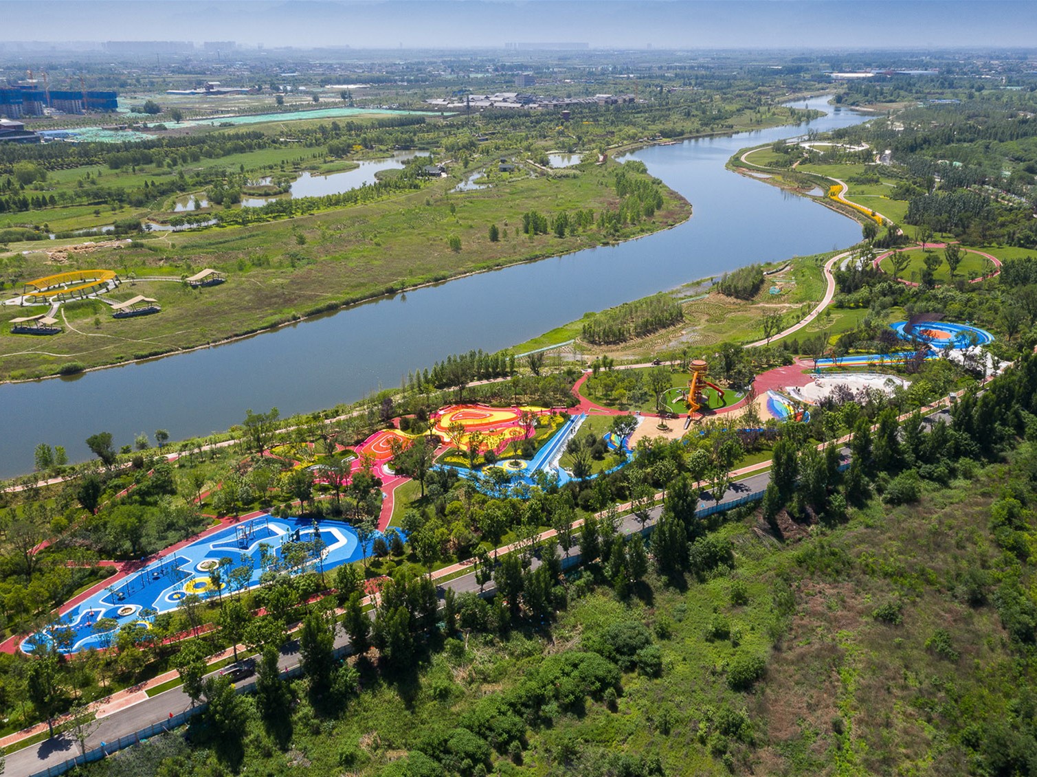 沣河湿地公园项目资料下载-西安沣河湿地生态公园