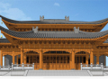 大雄宝殿古建筑模型设计（中式风格）