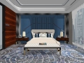 现代新中式轻奢家装样板房卧室房间场景设计（SU  2019）