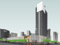 现代风格保利未来商业广场建筑模型设计