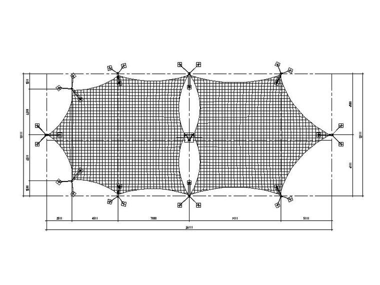 张拉膜结构建筑平面图