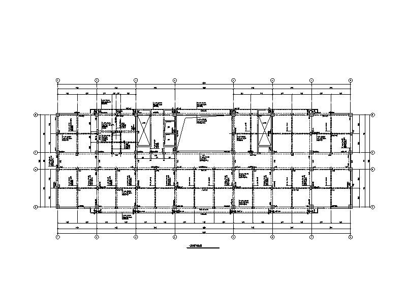 6层框剪结构综合办公楼建筑结构施工图2014