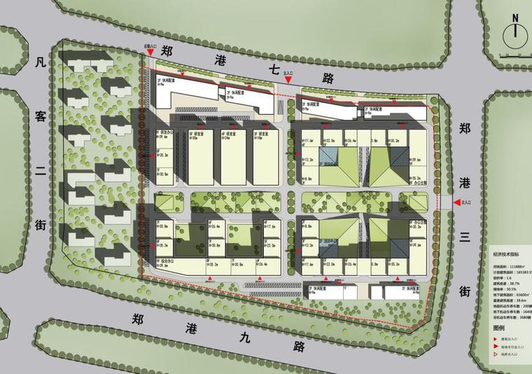 [河南]富士康研发中心办公楼方案建筑设计