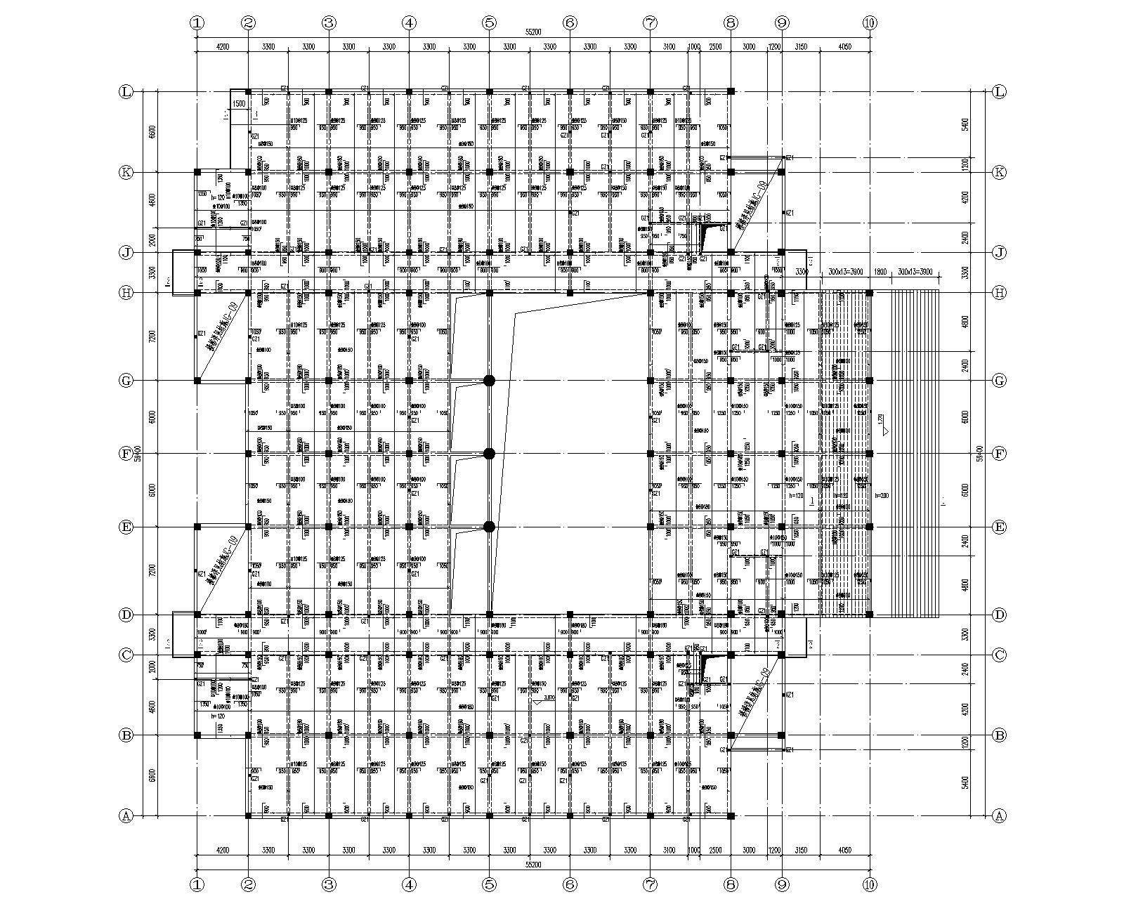 某大学六层混凝土图书馆结构施工图(cad)立即下载              建筑