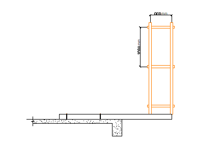 脚手架侧立面图