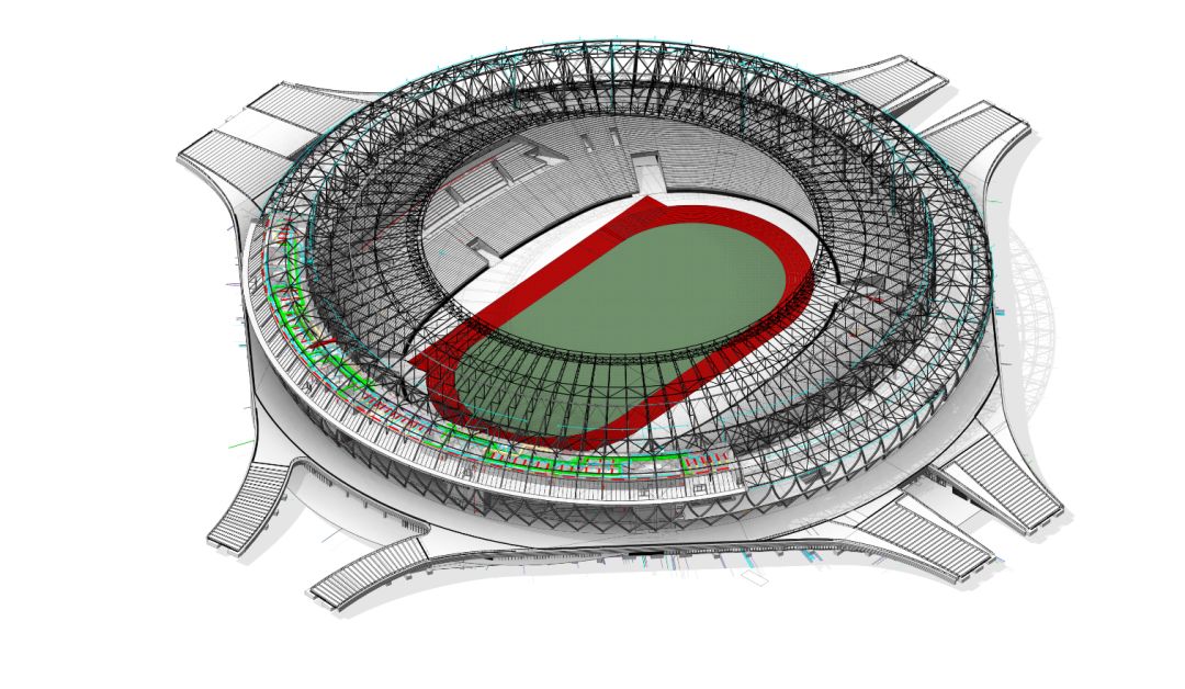 [分享]bim技术在东安湖体育公园体育场项目的应用