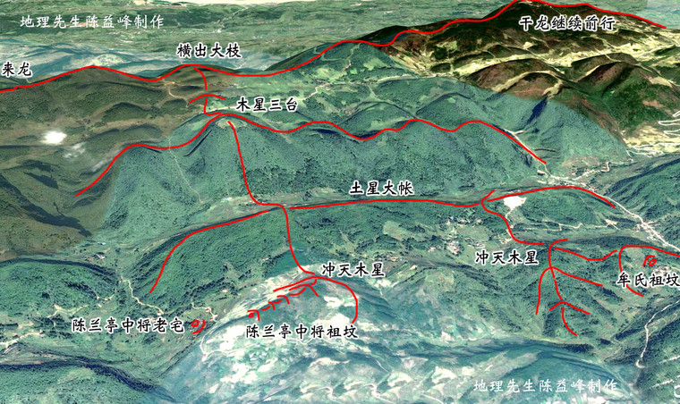 [资料]陈益峰:卧虎形地,牟氏老虎坪三品祖坟