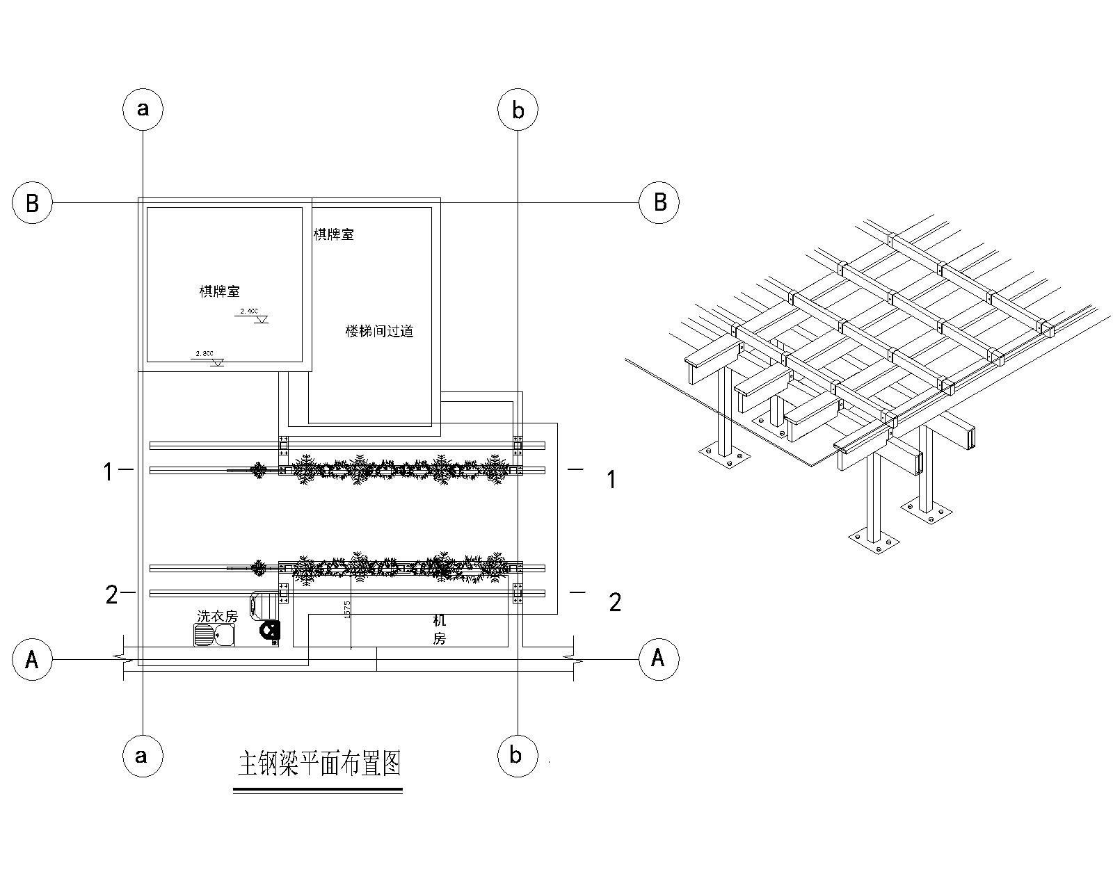 木构建筑大样资料下载-小区钢木结构雨棚设计施工图(cad)