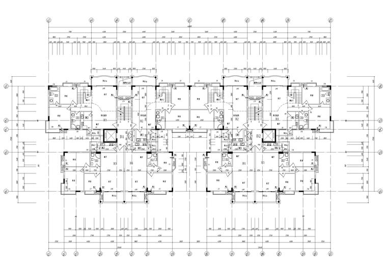 南方某十二层高层住宅小区建筑施工图