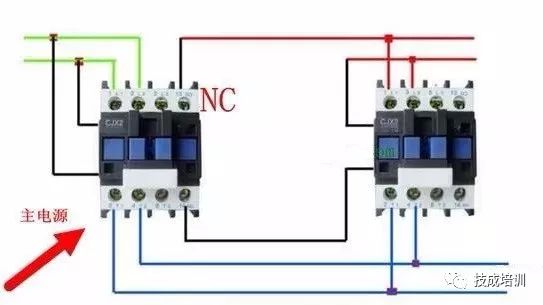 两个接触器实现切换