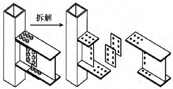 带z字形悬臂梁段拼接的梁柱节点