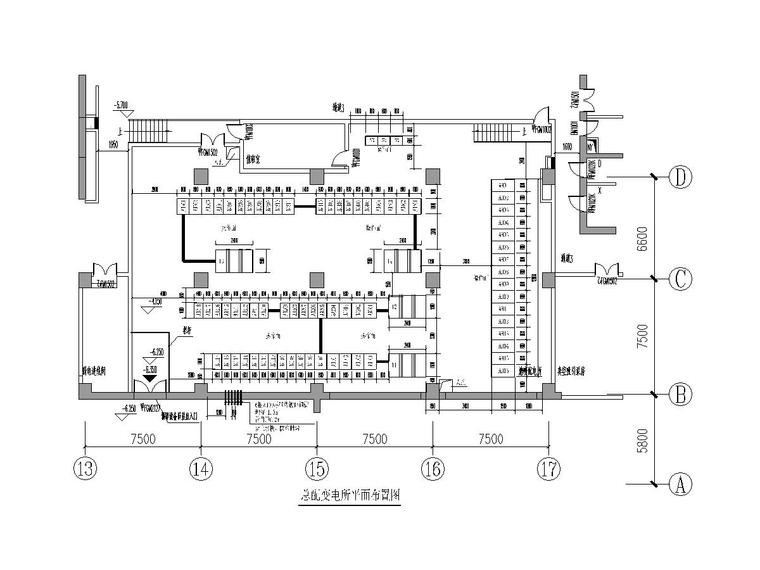 总配变电所平面布置图