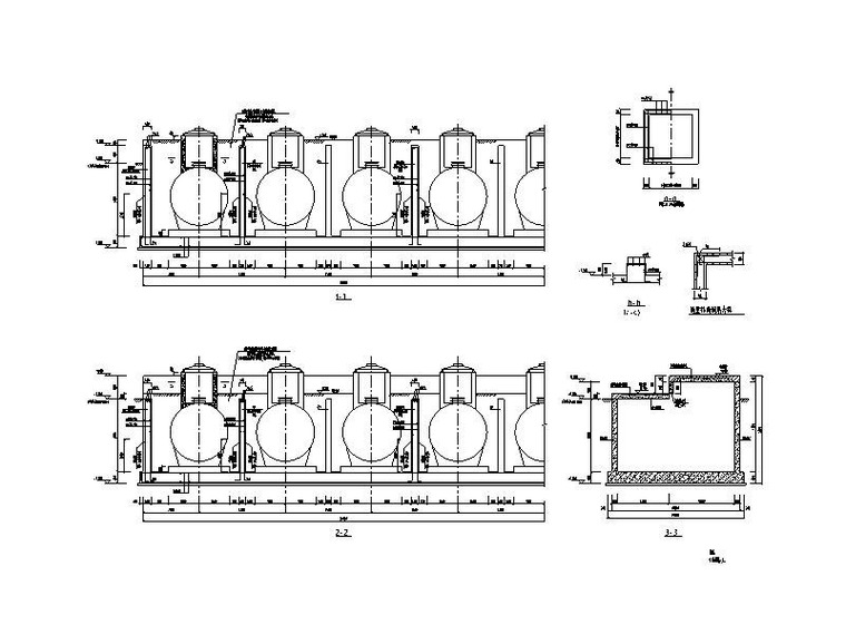 19mb格式 dwg          关键词:        油泵站结构施工图油罐组结构