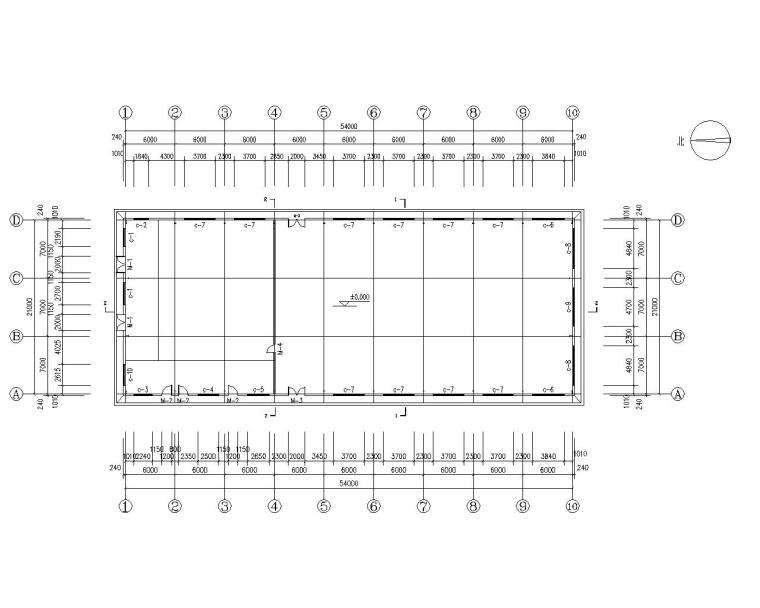 某钢结构餐厅施工图(cad含建筑图)