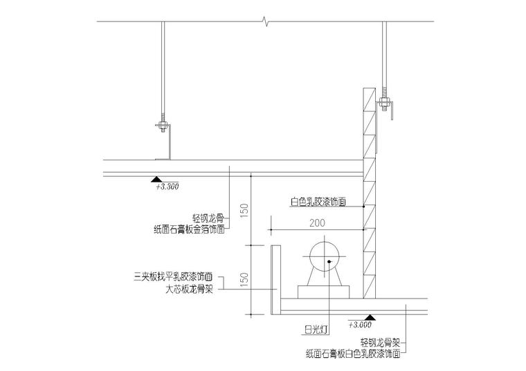 金箔壁纸织物,埃特板,玻镁板等天花节点