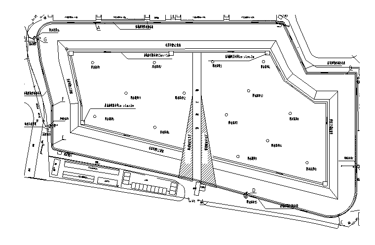 深井降水管井大样图与基坑降水平面布置图