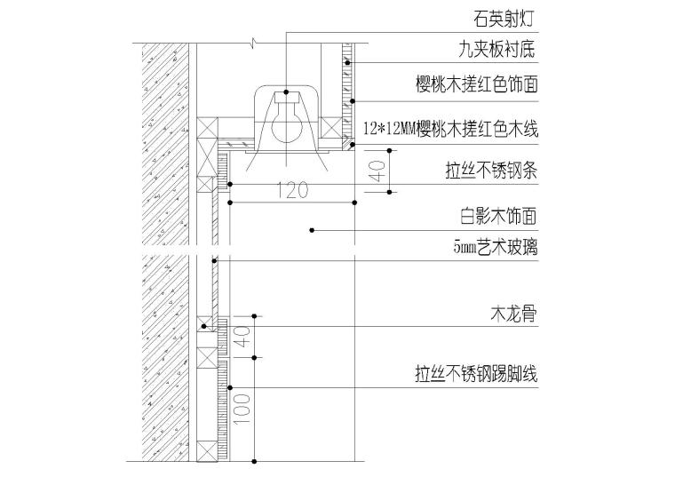 不锈钢玻璃,洗手盆浴缸,墙面镜子节点详图