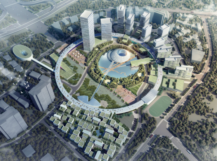 重庆大数据生态产业园二期项目设计方案文本 鸟瞰图