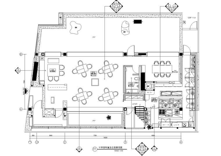 平面布置及立面索引图2