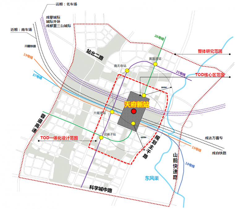 [分享]成都"最大"规模tod天府新站,站城一体化