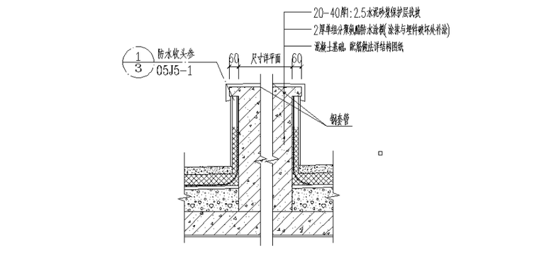 03 屋面设备基础细部节点做法图