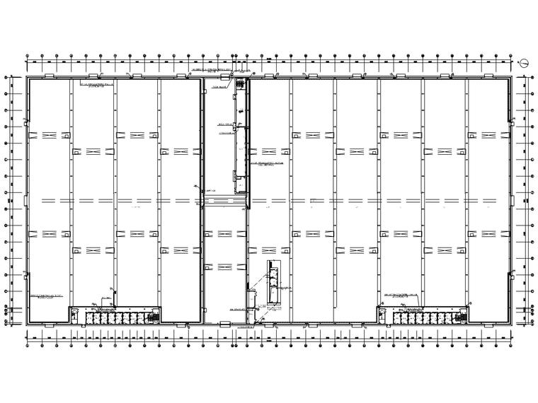 本建筑为单层厂房,由机加工车间,热处理车间,钣金车间,锻造车间和焊接