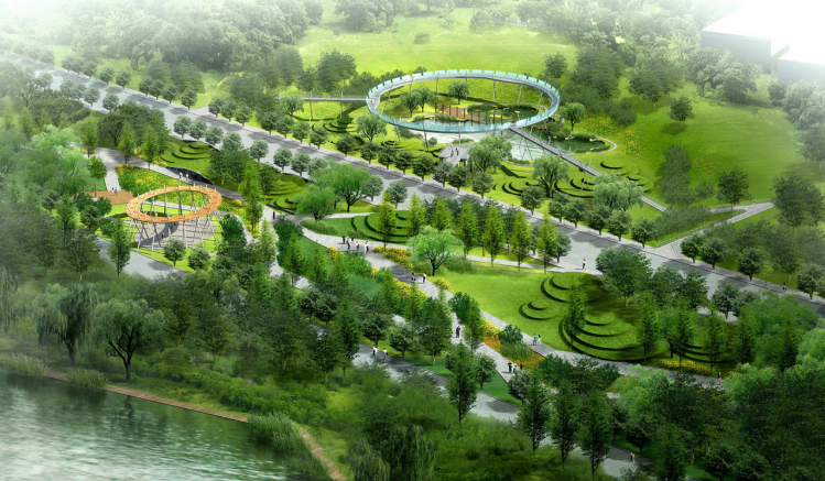 [陕西]西安滨河生态教育公园景观规划方案