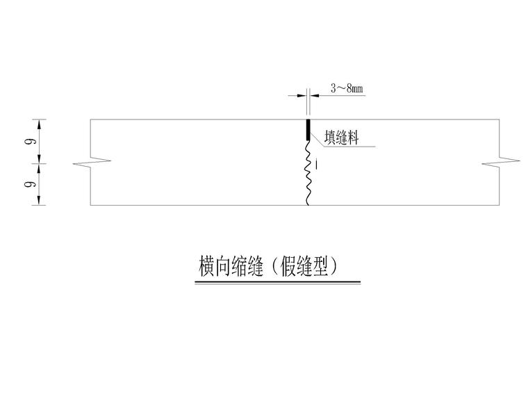 横向胀缝设计图-模型