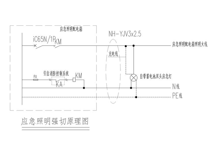 6应急照明强切原理图