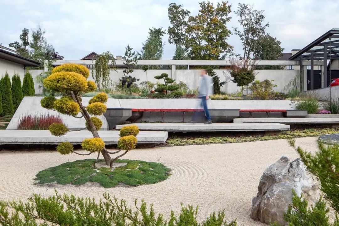 充满科技感的现代建筑与日式禅意花园-景观设计-筑龙园林景观论坛