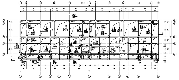 某6层楼梯安置房混凝土结构施工图cad