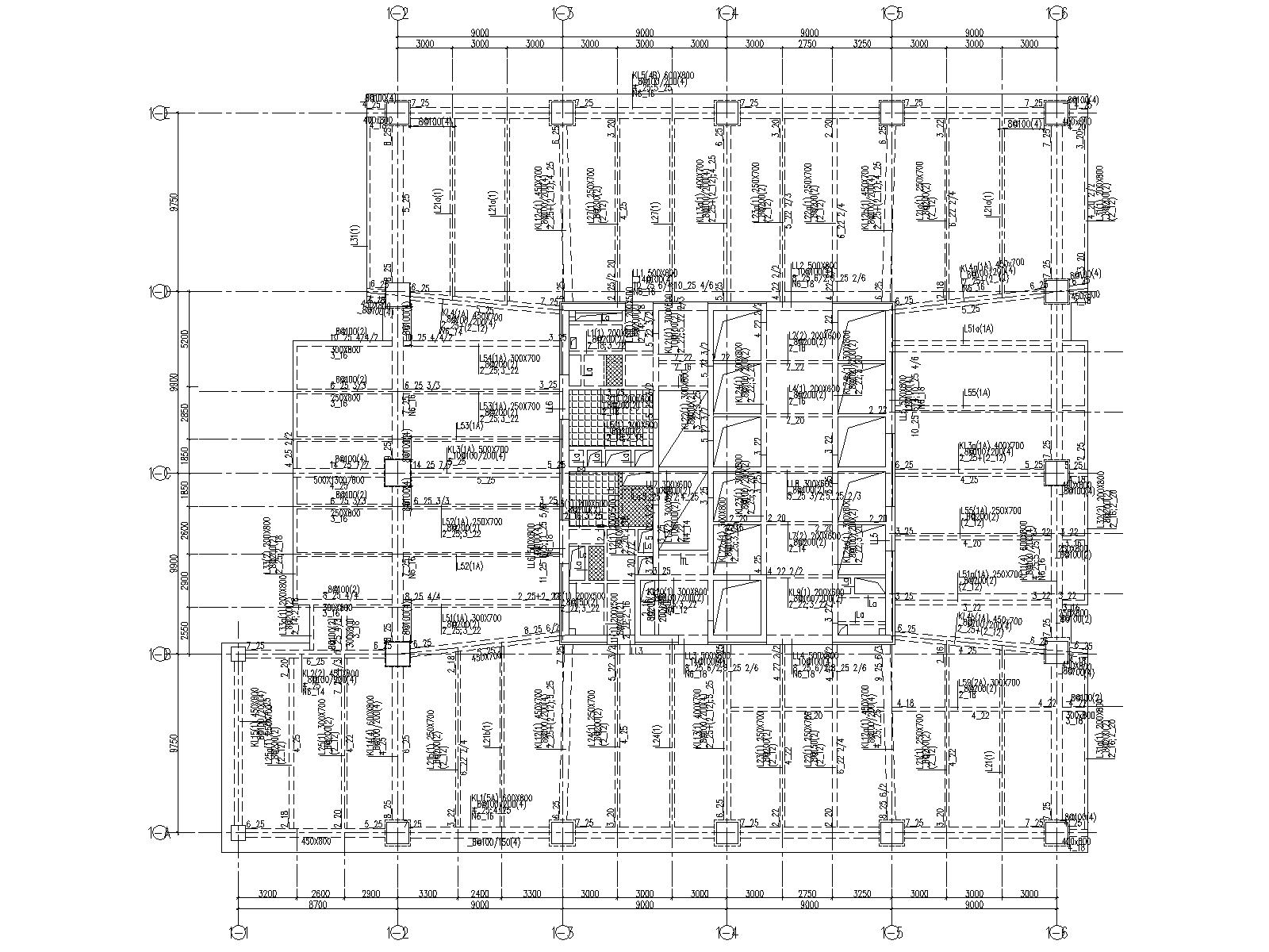 施工图办公500平资料下载-32万平31层框架核心筒结构办公楼施工图cad