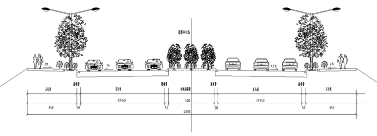 [贵州]城市主干道道路全套施工图设计(2016)