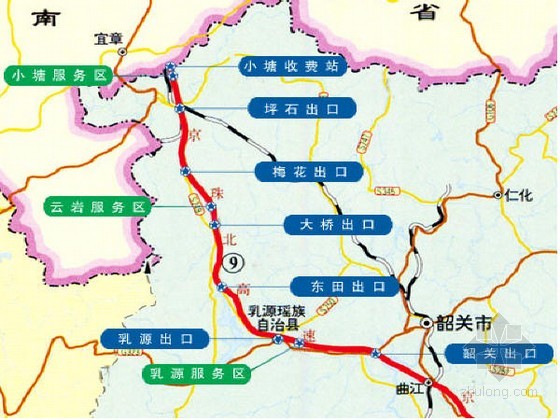 京珠高速路线图