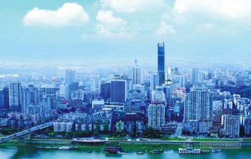 柳州地王大厦主体月底完工 303米成广西第一高楼