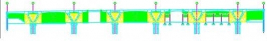 V型墩的连续刚构桥支架计算