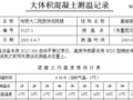 大体积混凝土测温记录表格（有范例）