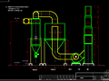 抛丸机配套除尘工程图纸