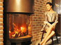 让家里温暖如春的客厅壁炉