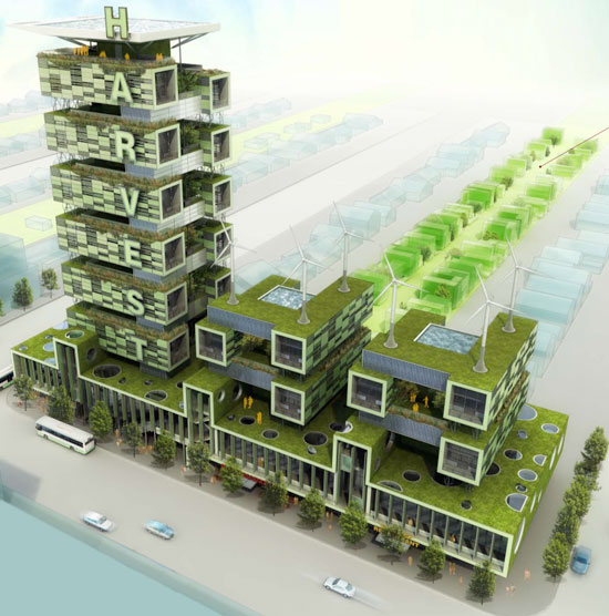 绿色收获大厦-办公建筑案例-筑龙建筑设计论坛