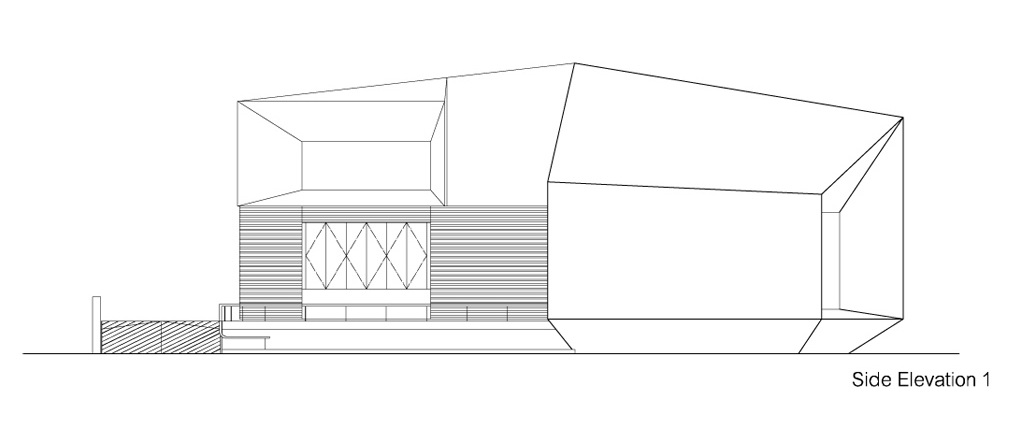 侧立面图 side elevation-奥拓斯特拉展厅第17张图片