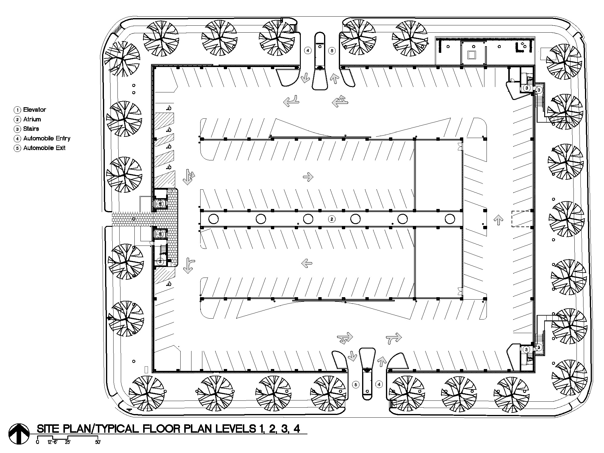 位置平面图 site plan-停车场第17张图片