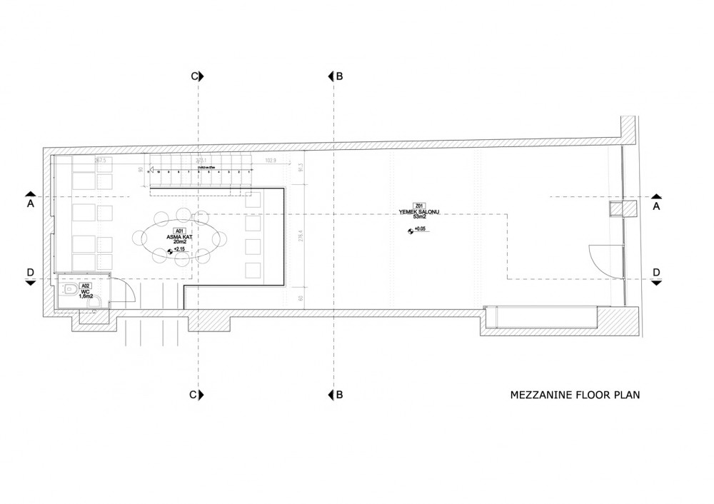 夹层平面图 mezzanine plan-沙拉小站第10张图片