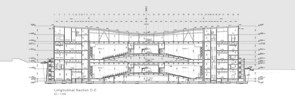 纵向剖面图02 longitudinal sect-mellat公园电影院第39张图片