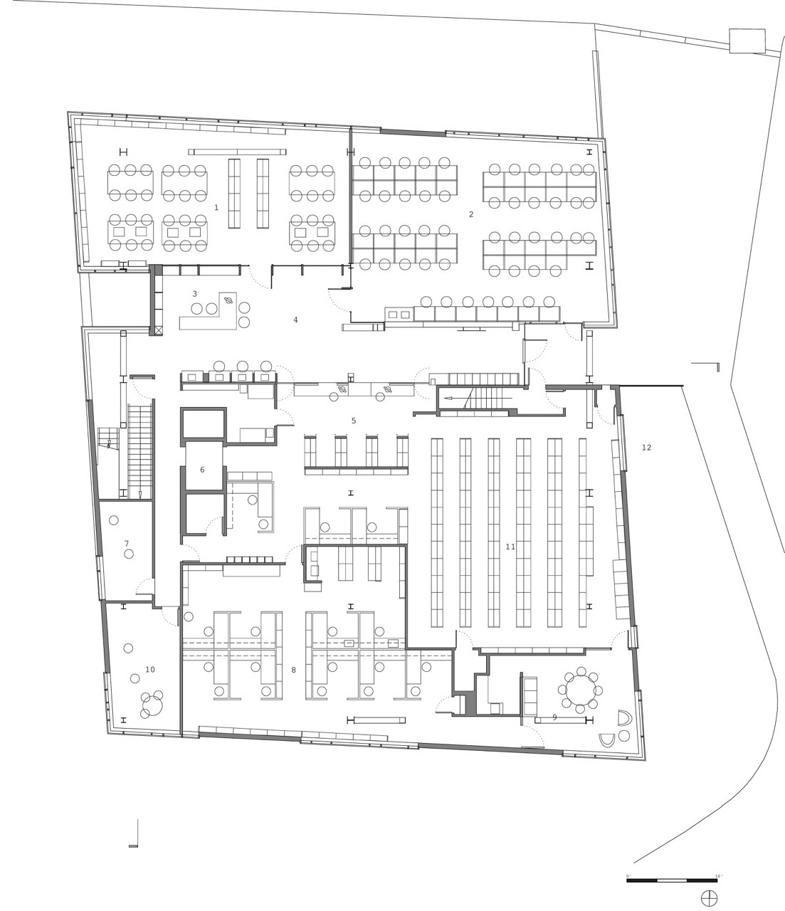 平面图01 plan01-加州大学jean gray hargrove音乐图书馆第18张图片